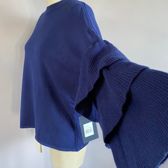 Penelope Leroy flutter sleeve sweater. NWT. - Picture 1 of 7